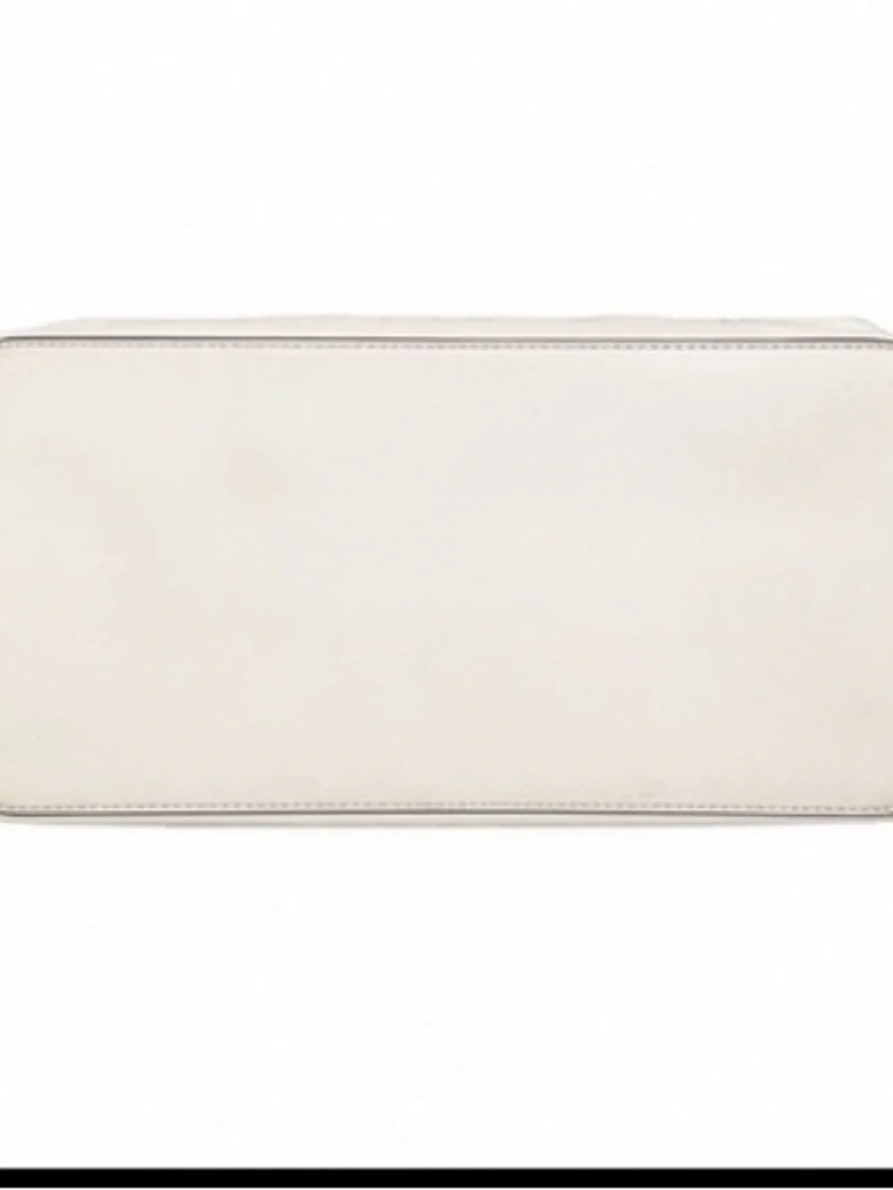 Michael Kors Ivory Cutout Logo Tote Bag Large MK Transparent PVC Shopper - Picture 4 of 5